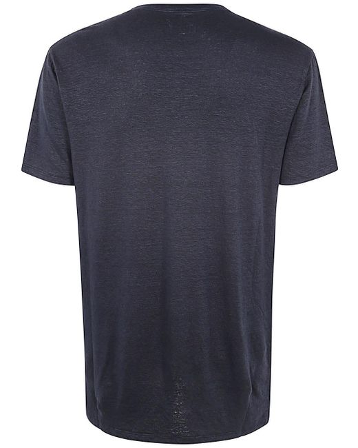 MD75 Blue Linen T-Shirt for men