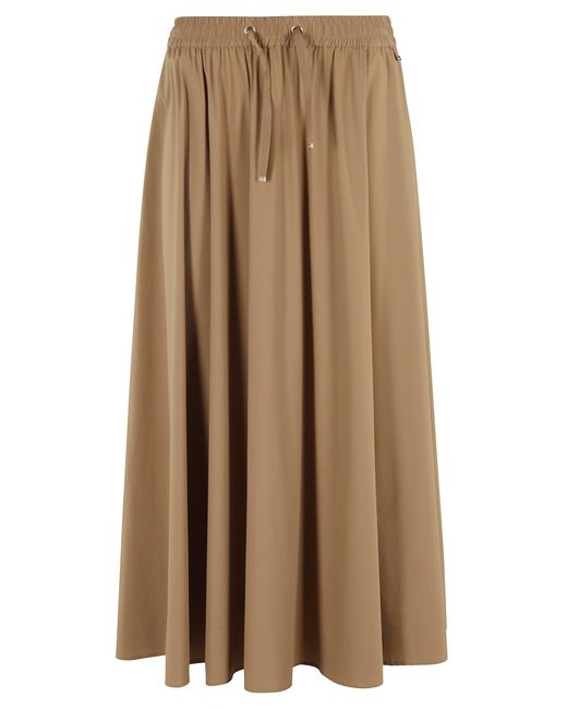 Herno Brown Flared Skirt