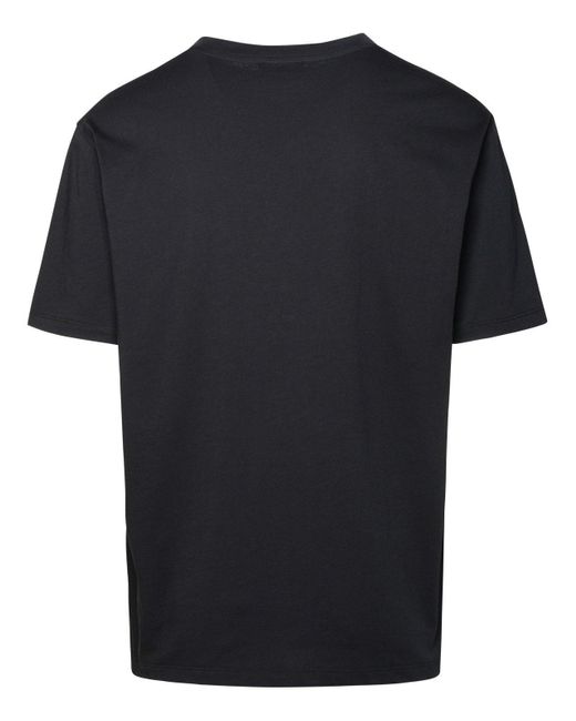 Balmain Logo Embroidered Crewneck T-shirt in Black for Men | Lyst