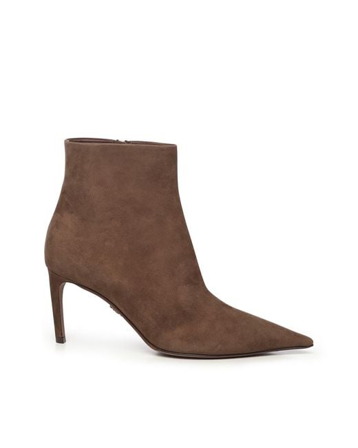 Dolce & Gabbana Brown Devotion Ankle Boots