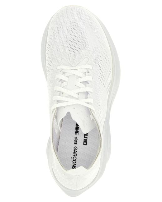 Comme des Garçons White Cdg X Mizuno 'Wave Rebellion Pro 3' Sneakers