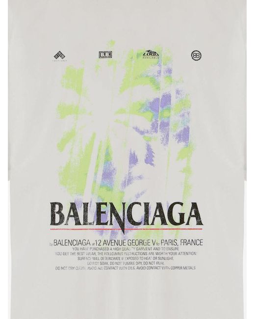 Balenciaga Gray T-Shirt The Window Cotton T-Shirts & Jerseys