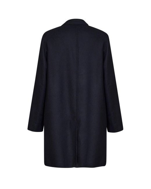 Etro Blue Wool Blend Reversible Coat for men