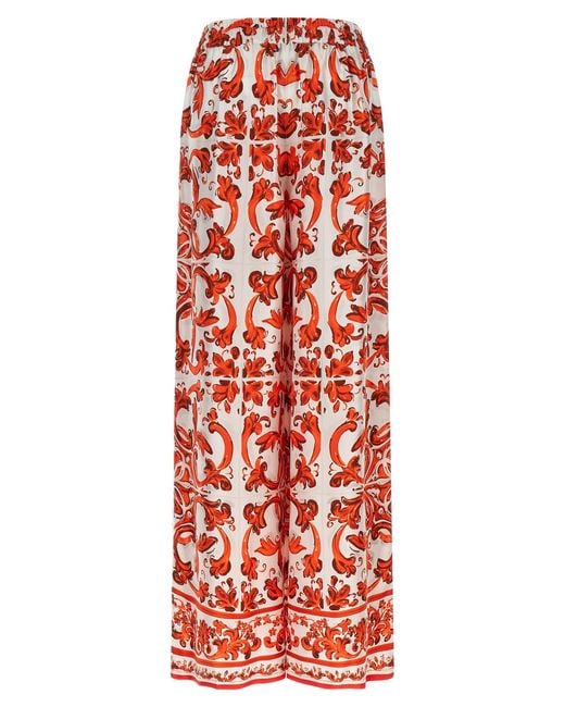 Dolce & Gabbana Silk Flared Pants