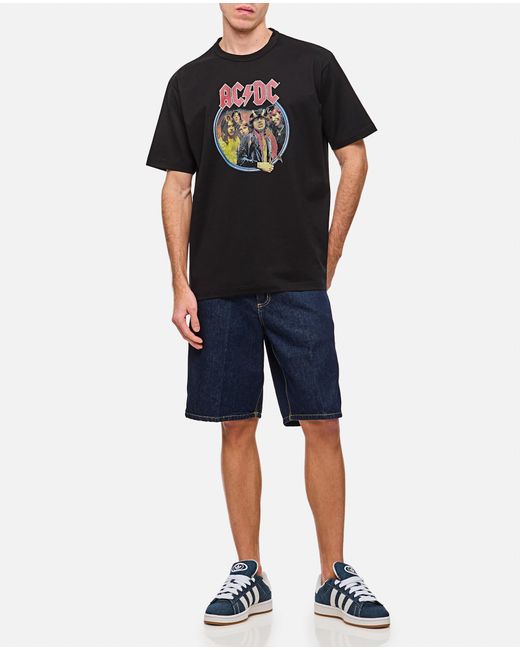 Junya Watanabe Black Ac/Dc Printed T-Shirt for men
