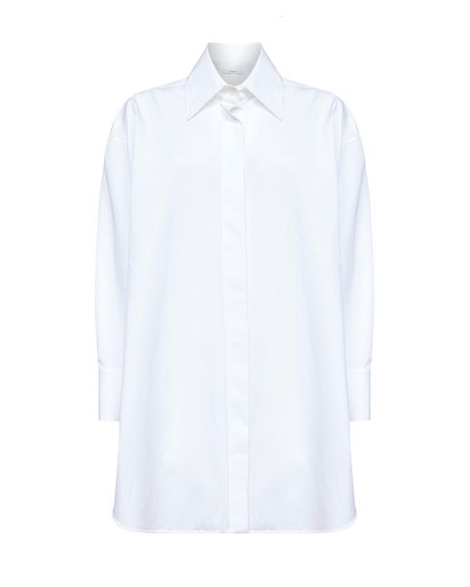 Givenchy White Poplin Asymmetric Shirt