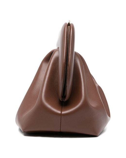 THEMOIRÈ Brown Bios Vegan Leather Clutch