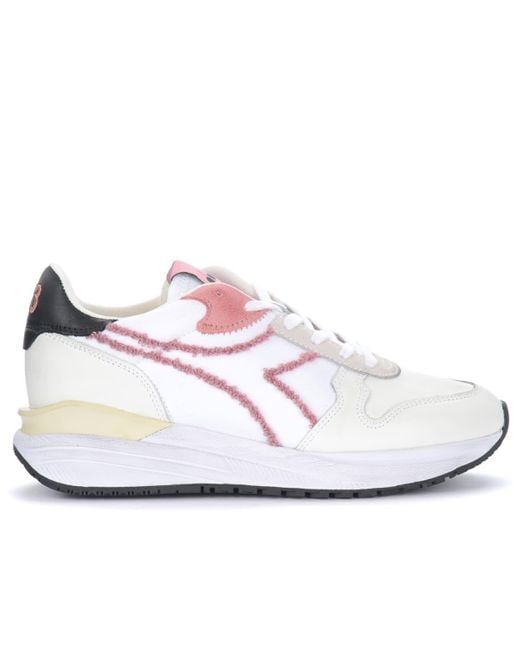 Diadora Leather Heritage Venus White Sneaker | Lyst