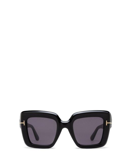 Tom Ford Black Esme Oversized Frame Sunglasses
