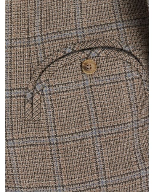 Blazé Milano Brown Jacket Saona Wool Virgin Blazers