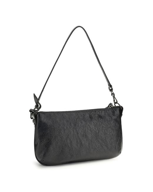 Balenciaga Black Le City Clutch Bag Lamb Ovis Aries Shoulder