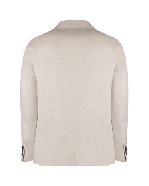 Tagliatore Natural Cotton Blend Single-Breast Jacket for men