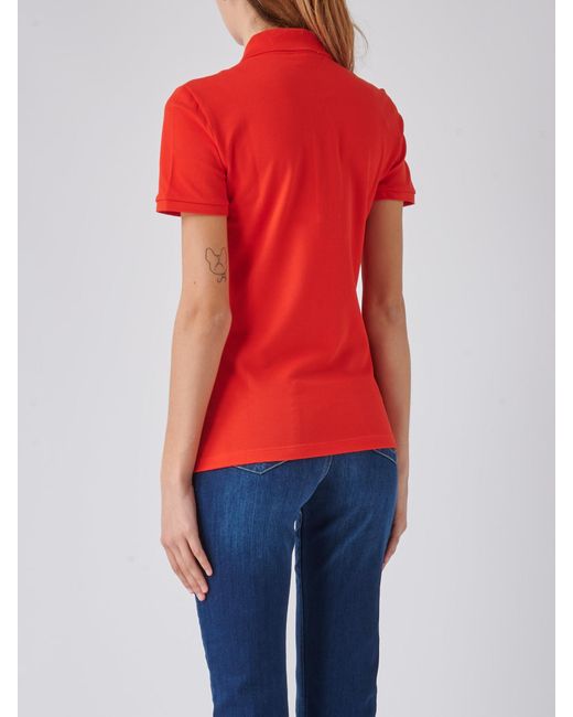 Lacoste Red Cotton T-Shirt