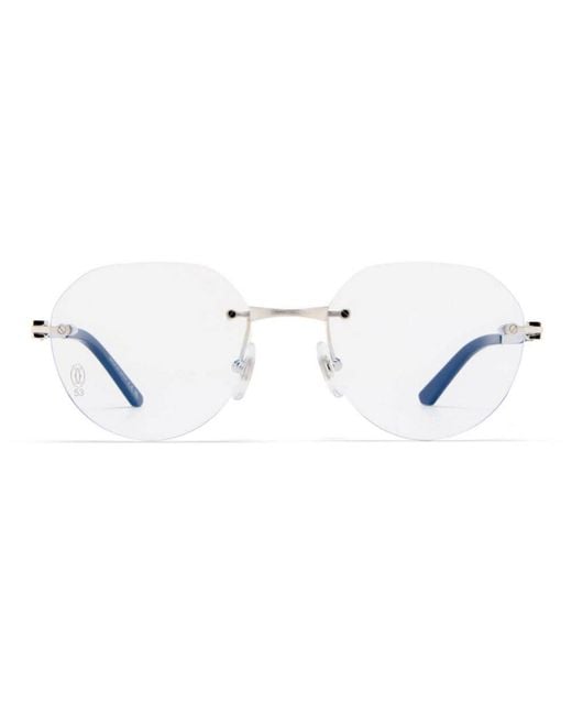 Cartier White Glasses for men