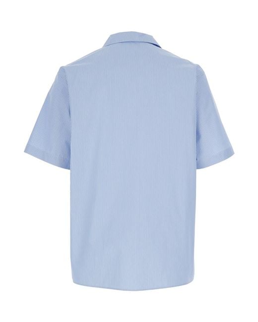 Gucci Blue Bowling Shirt Cotton for men