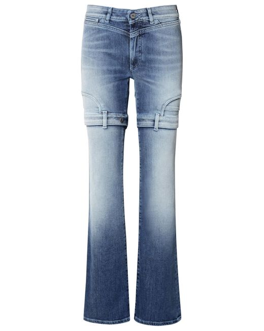 Off-White c/o Virgil Abloh Blue Off- Cotton Jeans