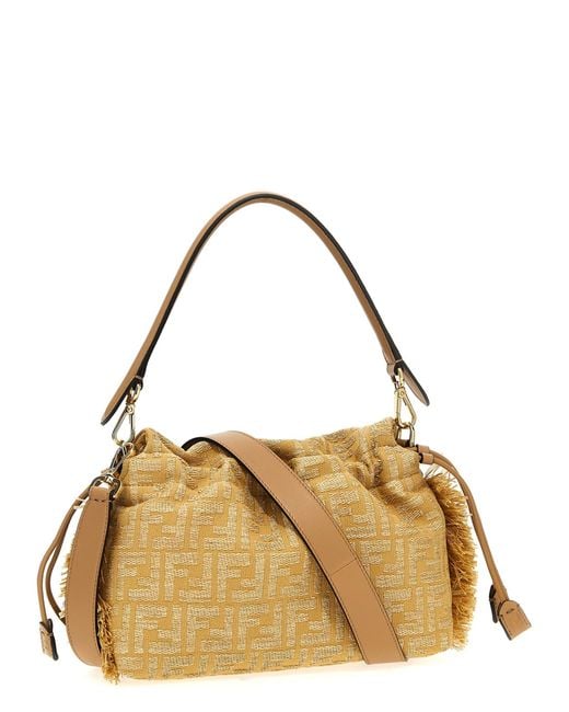 Fendi Metallic 'Mamma Baguette Medium' Shoulder Bag