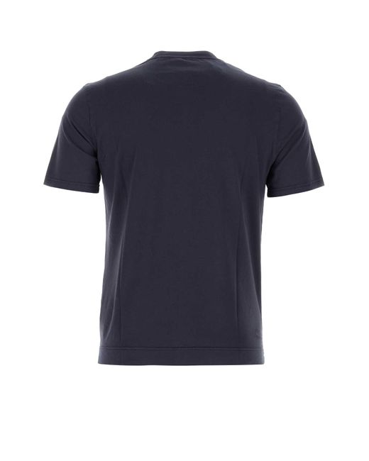 Fedeli Blue Midnight Cotton Extreme T-Shirt for men