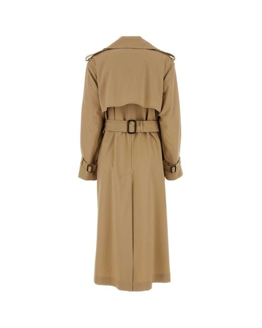 Weekend by Maxmara Natural Stretch Wool Blend Giostra Trench Coat