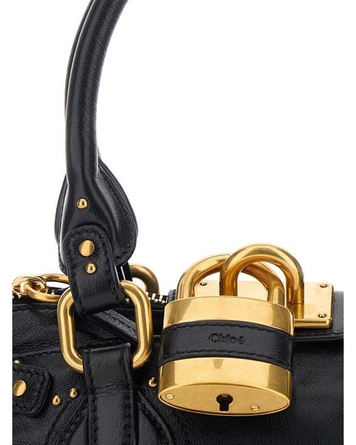 Chloé Black Handbag Paddington Leather