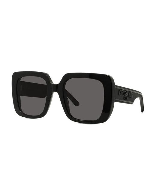 Dior Black Sunglasses Square Full Rim, Frame And Smoke Lens Wils3U10A0