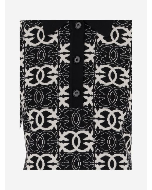 Pinko Black Love Birds Dress