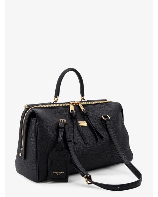 Dolce & Gabbana Black Handbag Vittoria Leather Handbags