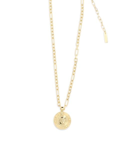 Versace White Necklace Metal Brass Necklaces