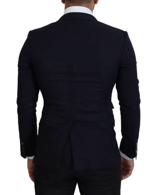 Dolce & Gabbana Blue Elegant Single-Breasted Blazer for men