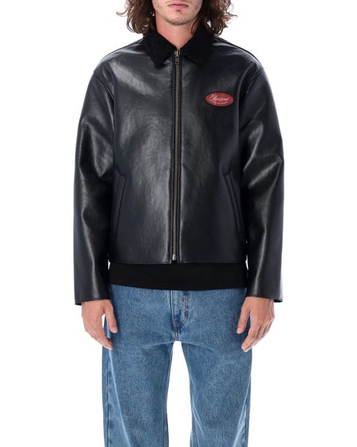 Rassvet (PACCBET) Black Eco-leather Jacket for men