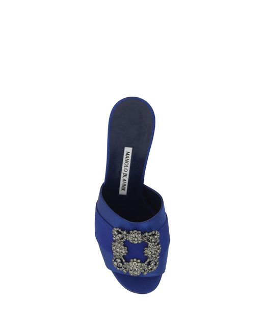 Manolo Blahnik Blue Sandals