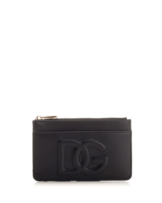 Dolce & Gabbana Gray Zip Card Holder