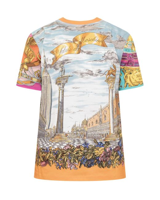 Moschino Multicolor Patterned T-shirt,