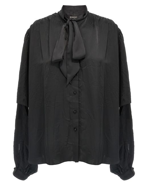 Balenciaga Black 'Double Sleeve' Shirt