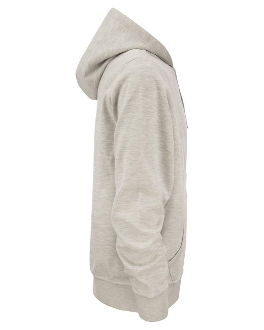 Polo Ralph Lauren Gray Double Knit Hoodie Sweatshirt for men
