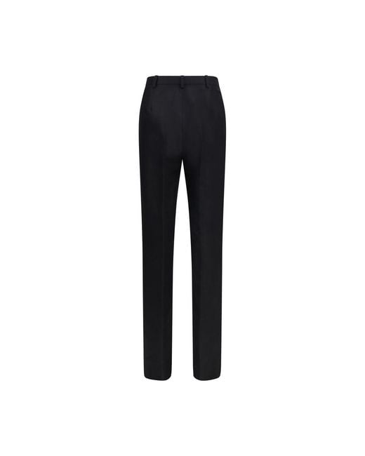 Gucci Blue Silk Dress Pants