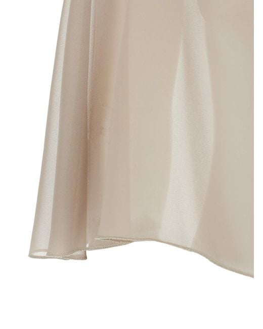 Le Plain Natural Stole With Side Knot