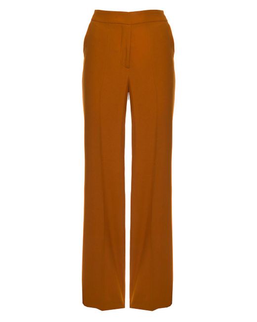 FEDERICA TOSI Palazzo Pants In Brick-colored Fabric in Orange | Lyst UK