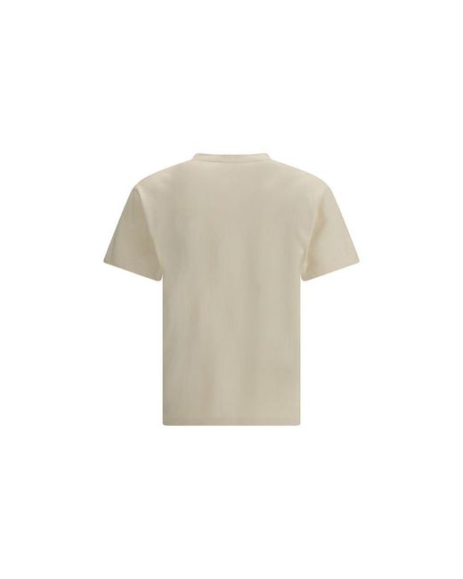 McQueen Natural Beige Cotton T for men