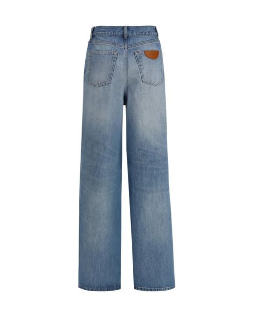 Chloé Blue Chloã High-Rise Wide-Leg Jeans