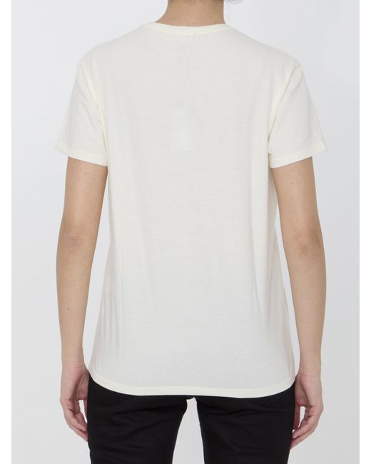 R13 White Printed T-Shirt