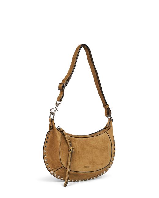 Isabel Marant Brown Taupe Oskan Moon Shoulder Bag
