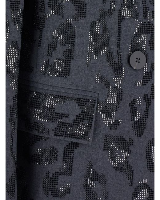 Pinko Black Jacket With Mixed Studs, Polyester Blazers