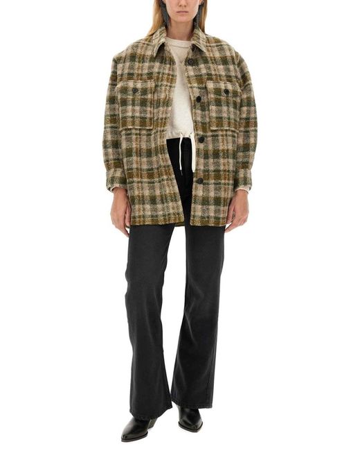 Isabel Marant Gray Shirt Jacket Harveli Main: Wool