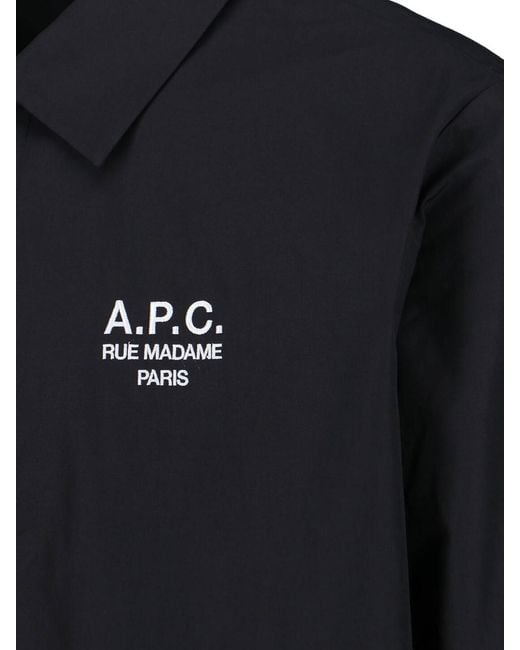A.P.C. Blue Regis Jacket for men