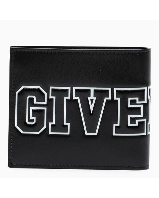 Givenchy Black Logoed Bi-Fold Wallet for men