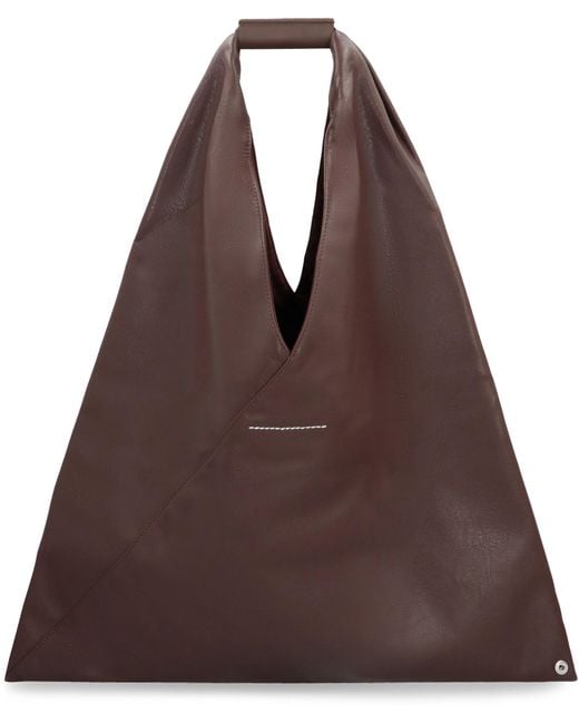 MM6 by Maison Margiela Brown Handbag Eco-Leather Polyurethane Handbags