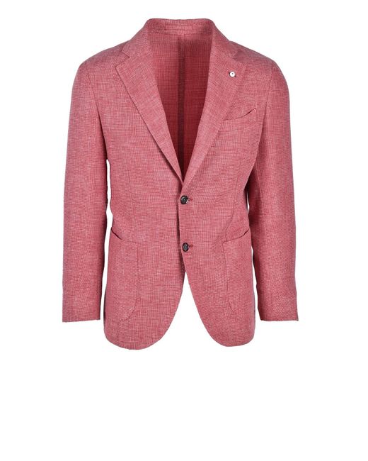 Luigi Bianchi Mantova S Blazer in Red for Men | Lyst