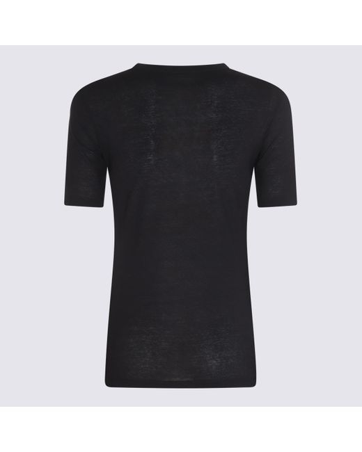 Jil Sander Black Cotton T-Shirt
