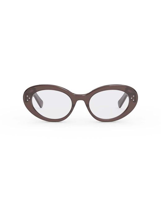 Céline Brown Cat-eye Glasses